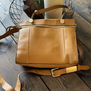Mustard yellow crossbody purse